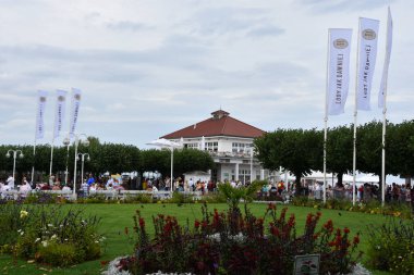 SOPOT, POLAND - 18 Ağustos 2019 'da Polonya' nın Sopot kasabasında görüldüğü gibi.