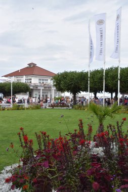 SOPOT, POLAND - 18 Ağustos 2019 'da Polonya' nın Sopot kasabasında görüldüğü gibi.