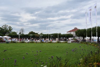 SOPOT, POLAND - 18 Ağustos 2019 'da Polonya' nın Sopot kasabasında görüldüğü gibi.