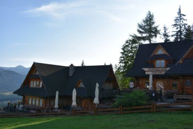 ZAKOPANE, POLAND - 14 Ağustos 2019 'da Polonya' nın Zakopane kasabasında görüldüğü gibi,.