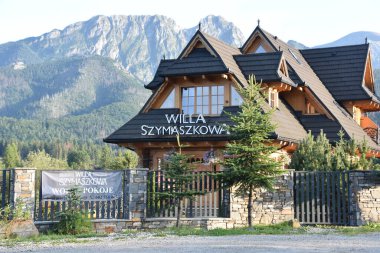ZAKOPANE, POLAND - 14 Ağustos 2019 'da Polonya' nın Zakopane kasabasında görüldüğü gibi,.