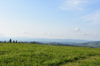 ZAKOPANE, POLAND - 14 AUG: Zakopane, Polonya 'da Gubalowka' nın tepesinde, 14 Ağustos 2019 'da görüldüğü gibi.