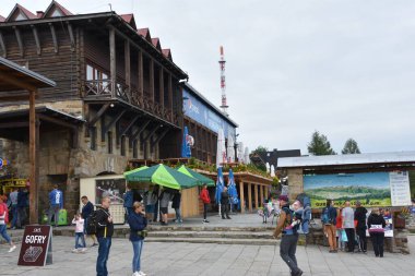 ZAKOPANE, POLAND - 14 AUG: Zakopane, Polonya 'da Gubalowka' nın tepesinde, 14 Ağustos 2019 'da görüldüğü gibi.