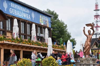 ZAKOPANE, POLAND - 14 AUG: Zakopane, Polonya 'da Gubalowka' nın tepesinde, 14 Ağustos 2019 'da görüldüğü gibi.