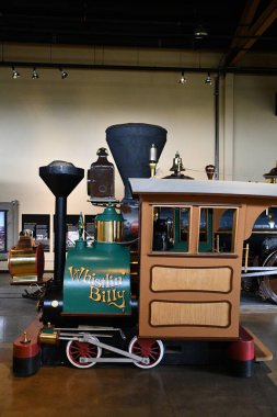 CARSON CITY, NEVADA - 14 AUG: Nevada Eyalet Demiryolu Müzesi, Carson City, Nevada, 14 Ağustos 2023.