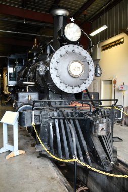 CARSON CITY, NEVADA - 14 AUG: Nevada Eyalet Demiryolu Müzesi, Carson City, Nevada, 14 Ağustos 2023.