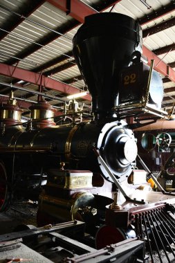 CARSON CITY, NEVADA - 14 AUG: Nevada Eyalet Demiryolu Müzesi, Carson City, Nevada, 14 Ağustos 2023.