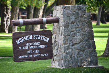 GENOA, NEVADA - 14 AUG: Mormon Eyalet Parkı Cenova, Nevada, 14 Ağustos 2023 'te görüldüğü gibi.