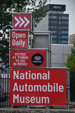 RENO, NV - 14 AUG: Reno, Nevada 'daki Ulusal Otomobil Müzesi, 14 Ağustos 2023.