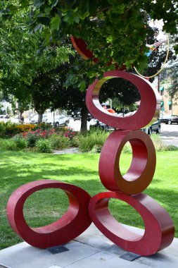 RENO, NEVADA - 14 AUG: Daireler CJ Rench tarafından Reno, Nevada 'daki iki yıllık parkta, 14 Ağustos 2023' te görüldüğü gibi.