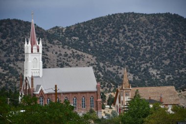 VIRGINIA CITY, NEVADA - 14 AUG: Virginia City, Nevada 'daki Dağlarda Aziz Mary, 14 Ağustos 2023' te görüldüğü gibi.