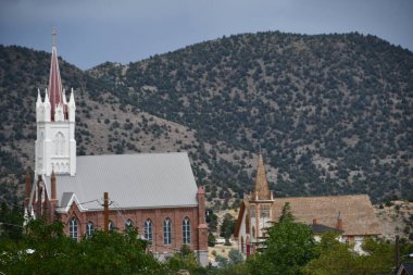 VIRGINIA CITY, NEVADA - 14 AUG: Virginia City, Nevada 'daki Dağlarda Aziz Mary, 14 Ağustos 2023' te görüldüğü gibi.