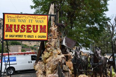 VIRGINIA CITY NV - 14 AUG: 14 Ağustos 2023 'te Virginia City, Nevada' daki The Way It 's Museum.