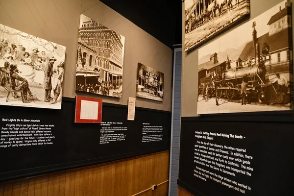 stock image VIRGINIA CITY, NEVADA - AUG 14: Historic Fourth Ward School Museum in Virginia City, Nevada, as seen on Aug 14, 2023.