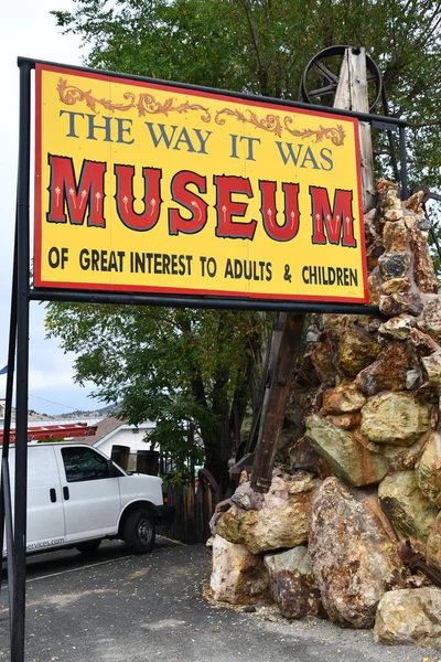 VIRGINIA CITY NV - 14 AUG: 14 Ağustos 2023 'te Virginia City, Nevada' daki The Way It 's Museum.