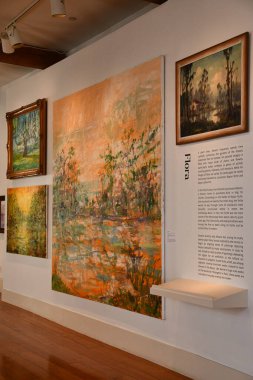 New Orleans 'taki Louisiana Eyalet Müzesi' nin bir parçası olan Cabildo 'daki Slonem Sergisi' nde 22 Kasım 2023 'te görüldü..