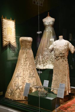 New Orleans 'taki Louisiana Eyalet Müzesi' nin bir parçası olan Presbytere 'deki Mardi Gras Sergisi, 22 Kasım 2023.