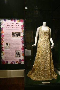 New Orleans 'taki Louisiana Eyalet Müzesi' nin bir parçası olan Presbytere 'deki Mardi Gras Sergisi, 22 Kasım 2023.