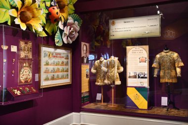 New Orleans 'taki Louisiana Eyalet Müzesi' nin bir parçası olan Presbytere 'deki Mardi Gras Sergisi, 22 Kasım 2023.