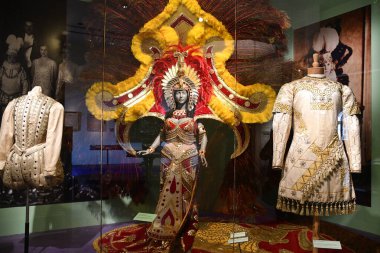 New Orleans 'taki Louisiana Eyalet Müzesi' nin bir parçası olan Presbytere 'deki Mardi Gras Sergisi, 22 Kasım 2023.