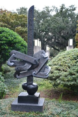 NEW ORLEANS, LA - 22 Kasım 2023 'te New Orleans Sanat Müzesi' nde Sydney & Walda Besthoff Heykel Bahçesi.