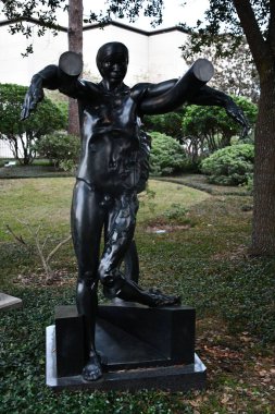 NEW ORLEANS, LA - 22 Kasım 2023 'te New Orleans Sanat Müzesi' nde Sydney & Walda Besthoff Heykel Bahçesi.