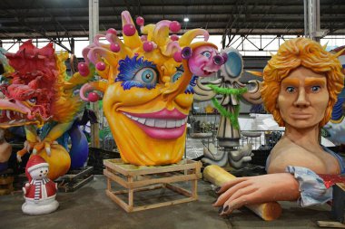 NEW ORLEANS, LA - NOV 24: Blaine Kern's Mardi Gras World in New Orleans, Louisiana, as seen on Nov 24, 2023. clipart