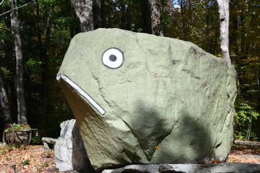 EASTFORD CT - 14 Eastford, Connecticut 'taki Kurbağa Kayası Parkı, 14 Ekim 2023.