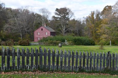 POMFRET, CT - 15 Ekim 2023 'te Pomfret, Connecticut' ta görülen Sharpe Hill Vineyard.