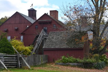 POMFRET, CT - 15 Ekim 2023 'te Pomfret, Connecticut' ta görülen Sharpe Hill Vineyard.