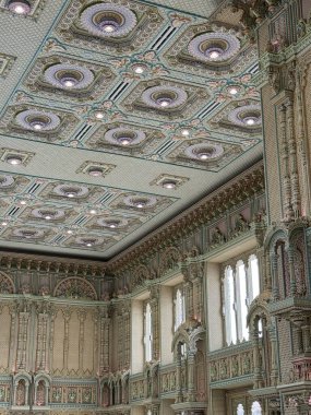 ROBINSVILLE, NJ - 21 Ekim 2023 'te Robbinsville, New Jersey' deki Akshardham tapınağı. Arazi bakımından dünyadaki en büyük Hindu tapınağıdır..