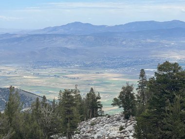 Güney Tahoe, Kaliforniya 'daki bir yürüyüş patikasından Carson Vadisi Tepesi