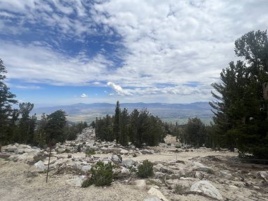 Güney Tahoe, Kaliforniya 'daki bir yürüyüş patikasından Carson Vadisi Tepesi