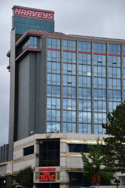 STATELINE NV - 15 AUG: 15 Ağustos 2023 'te Stateline, Nevada' daki Harveys Lake Tahoe Hotel & Casino.