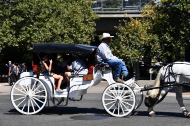 12 Ağustos 2023 'te Kaliforniya' da Eski Sacramento 'da görüldüğü gibi..