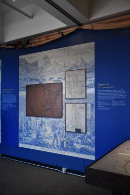 OLD SACRAMENTO CA - 12 AUG: Sacramento Tarih Müzesi, 12 Ağustos 2023.