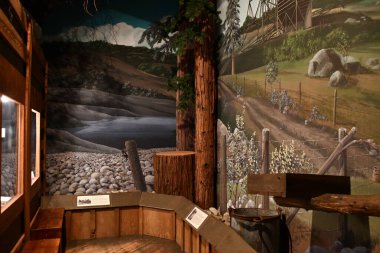 OLD SACRAMENTO CA - 12 AUG: Sacramento Tarih Müzesi, 12 Ağustos 2023.