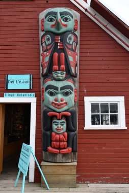 ICY STRAIT, ALASKA - 24 AUG: Alaska, ABD 'deki Icy Strait Point kasabası, 24 Ağustos 2023.