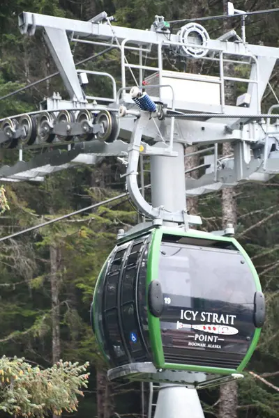 ICY STRAIT, ALASKA - 24 AUG: Işınlayıcı Gondolu Alaska, ABD 'de Icy Boğazı Noktasında, 24 Ağustos 2022 tarihinde görüldüğü gibi.