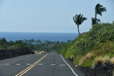 12 Ağustos 2022 'de Hawaii' de Büyük Ada 'nın etrafında araba sürerken görüldüğü gibi..
