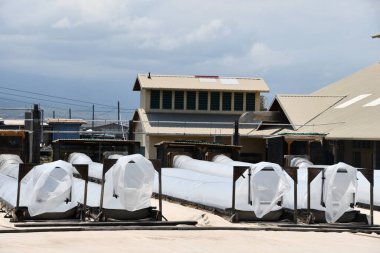 KAILUA KONA HI - 12 AUG: Kailua Kona 'da Kona Tuz Çiftliği Turu, Hawaii, ABD' de 12 Ağustos 2023 'te görüldüğü gibi.