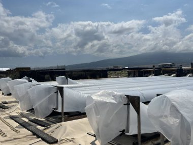 KAILUA KONA HI - 12 AUG: Kailua Kona 'da Kona Tuz Çiftliği Turu, Hawaii, ABD' de 12 Ağustos 2023 'te görüldüğü gibi.