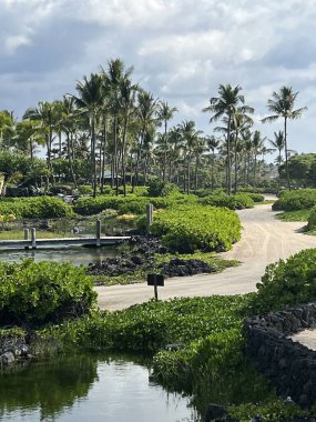 KAUPULEHU HI - 12 AUG: 12 Ağustos 2022 'de Hawaii' deki Kaupulehu 'daki Kukio Golf ve Plaj Kulübü,.