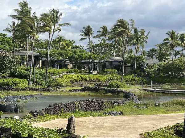 KAUPULEHU HI - 12 AUG: 12 Ağustos 2022 'de Hawaii' deki Kaupulehu 'daki Kukio Golf ve Plaj Kulübü,.