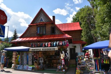 ZAKOPANE, POLAND - 15 Ağustos 2019 'da Polonya' nın Zakopane kasabasında görüldüğü gibi.