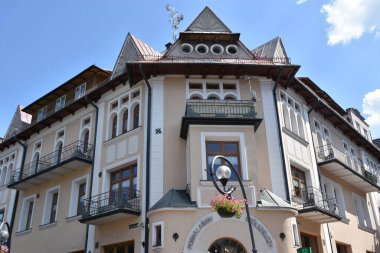 ZAKOPANE, POLAND - 15 Ağustos 2019 'da Polonya' nın Zakopane kasabasında görüldüğü gibi.