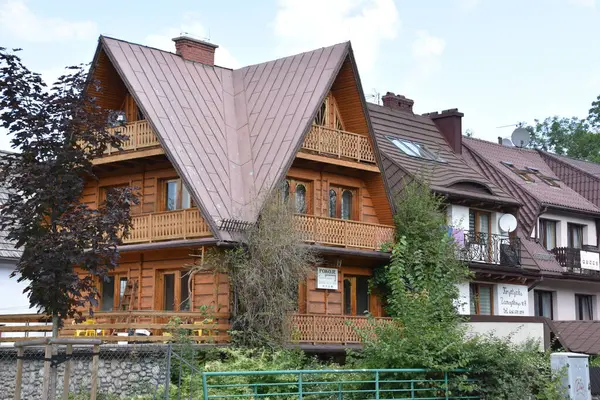 ZAKOPANE, POLAND - 15 Ağustos 2019 'da Polonya' nın Zakopane kasabasında görüldüğü gibi.