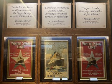 4 Temmuz 2023 'te Branson, Missouri' deki Titanik Müzesi Cazibesi.