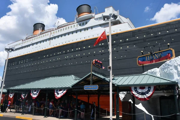 Branson Jul Titanic Museum Attraction Branson Missouri Seen July 2023 Stock Photo