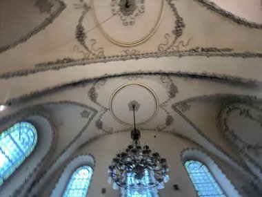 PRAG, CZECH Cumhuriyet - 7 Temmuz 2022 'de Çek Cumhuriyeti' nin Prag kentinde görülen Klausen Sinagogu.